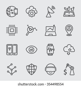 Business Technology Line Icon