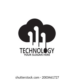 Plantilla vectorial de diseño de logotipo de tecnología empresarial