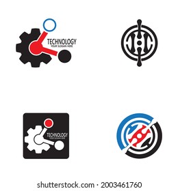 Plantilla vectorial de diseño de logotipo de tecnología empresarial