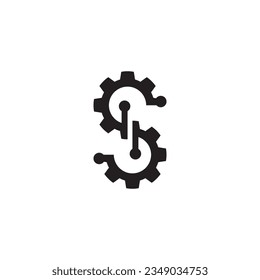 Business Technology Logo Vector Template Illustration