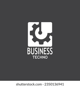 Business Technology Logo Vector Template Illustration