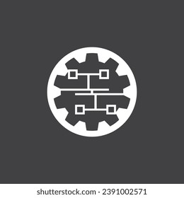 Business Technology Logo Vector Template Illustration