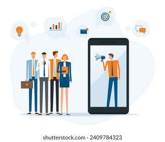 business technology online digital marketing concept. mobile phone application payment online concept