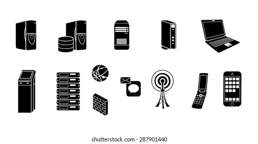 Business Technology silhouettes 