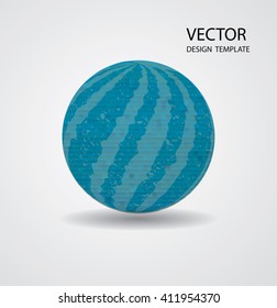 Business Technology Sphere.Abstract Globe Design. Vector Illustration.