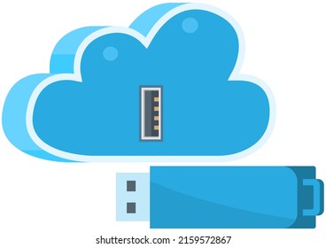 Almacenamiento de tecnología empresarial y concepto de servicio de servidor en la nube con conexión web de red de datos. Diseño de almacenamiento virtual de protección de datos. Cloud Computing, cloud backup. Guardando información