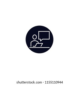 Business technology vector icon