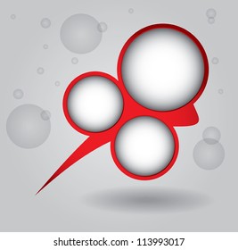 Business template with abstract design and copy space area