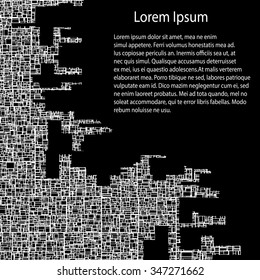 Business template -  abstract rectangular structure   - vector illutration 