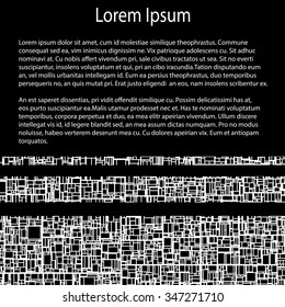 Business template -  abstract rectangular structure   - vector illutration 