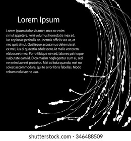 Business template -  abstract scrawl structure   - vector illutration 