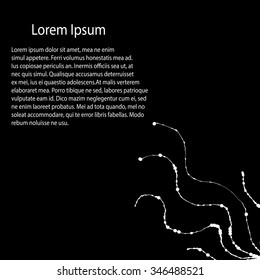 Business template -  abstract scrawl structure   - vector illutration 