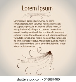 Business template -  abstract wicker structure   - vector illutration 