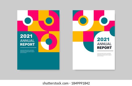 Business template for annual report. - Vector.
