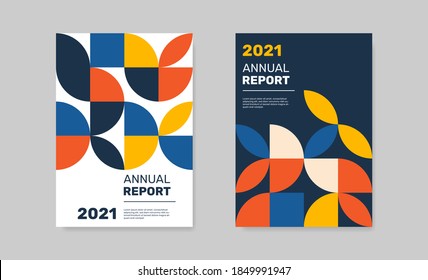 Business Template For Annual Report. - Vector.