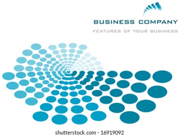 business template background with Logo, vector