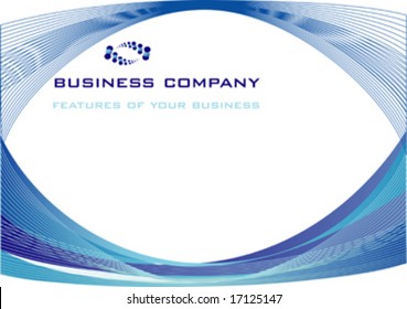 business template background with Logo, vector 5