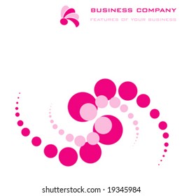 business template background with Logo, vector 2