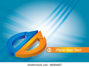 Business template background, vector illustration with abstract elements