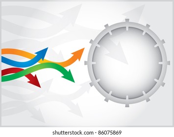 Business template background, vector illustration with abstract elements
