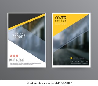 Business template for brochure, annual report, flyer or booklet. Abstract multicolored leaflet cover presentation in A4 size, abstract background of geometric vector layout, modern style