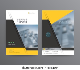 Business template for brochure, annual report, flyer or booklet. Abstract multicolored leaflet cover presentation in A4 size, abstract background of geometric vector layout, modern style