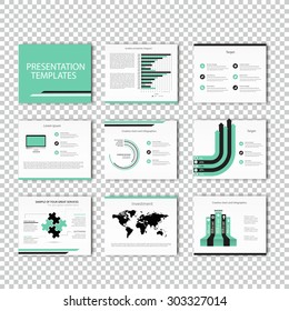 Business Template brochure flyer design set Presentation. Light color version. Very easy to use for your next project.