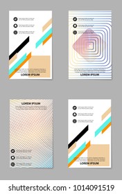 Business template brochure, flyer, report. Cover design template, vector layout
