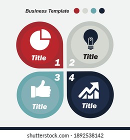 Business template. Can be used for workflow layout, web design, presentations , banner vector illustration