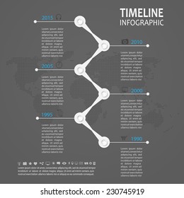 Business template. Can be used for workflow layout, banner, diagram, web design, infographic Vector/illustration