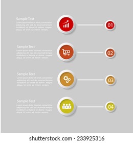Business template. Can be used for workflow layout, banner, diagram, web design, infographic Vector/illustration