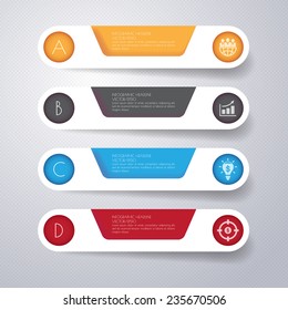 Business template. Can be used for workflow layout, banner, diagram, web design, infographic template.Vector/illustration. 