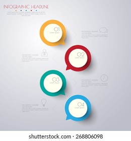 Business template. Can be used for workflow layout, banner, diagram, web design, infographic template.Vector/illustration.