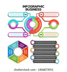 Business Template Chart for Presentation. Concept Infographic Vector Template.