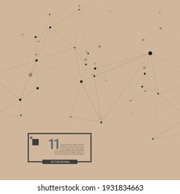 Business template with connectivity lines dots for banner design. Business concept. Technology background. Abstract line style vector. Geometric dots texture