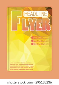  business  template or corporate brochure polygonal space low poly
