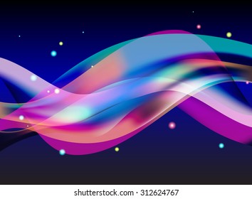 Business  template or cover  with abstract  waves - vector illutration 