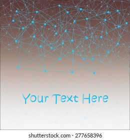 Business template or cover with  molecular structure
