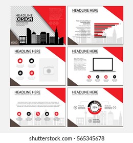 Business Template design set Presentation and brochure Annual report, flyer page with infographic element