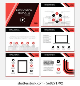 Business Template design set Presentation and brochure Annual report, flyer page with infographic element