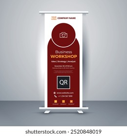Business template design x stand