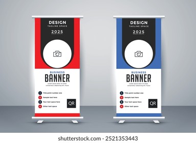 Business template design x stand