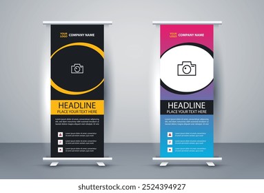 Business template design x stand