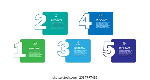 Business template for infographic
Timeline process with icons and 5 step or options. Vector illustration suitable for web presentation and information graphic.
