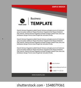 business template maroon background, geometry vector formal