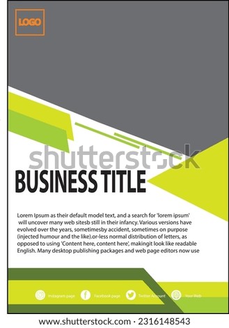 Business template modern design Creative Deagin