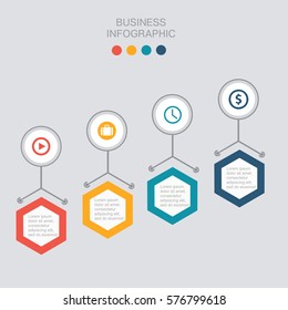 Business template, number paper, cut temlate. Conceptual creative template, infographic elements