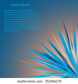 Business template with  prickly ball   - vector illustration 