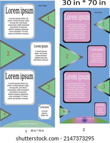 business template roll up design 