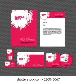Business template set. Vector.